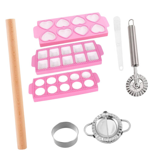 Ensemble d'outils de nouilles et de pâtisserie faits à la main-C