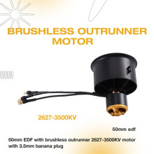 50 mm 12-Blads EDF-Kanaalventilator met 2627-3500KV Borstelloze Outrunner-Motor voor Modelvliegtuigen en Hovercrafts