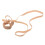Beige Elastic Rubber String Nose Clip Protector for Swimming 1