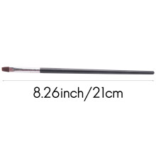 7x Acrylic UV Gel Nail Brush Set Gel Brush Brush Nail Art Design Pen black