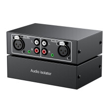 Audio Isolator Current Noise Eliminator RCA Dual Lotus XLR Port Power Amplifier Audio Noise Filter