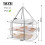 2 Pcs 3 Tier Folding Mesh Clothes Drying Rack, Stackable Sweater Drying Rack with Internal Fixation, Portable Hanging 8
