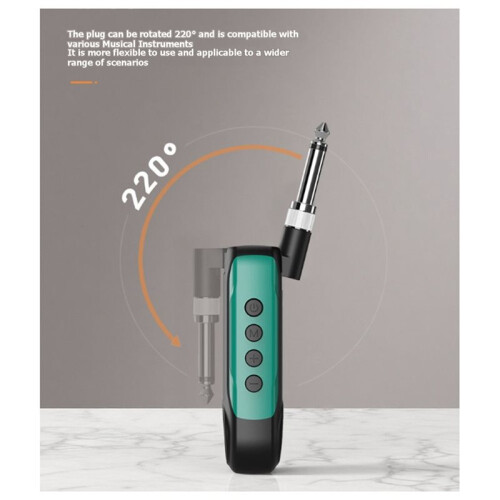 MT100UHF Wireless Transceiver UHF High-Speed Transmission Rotatable for Electric Guitars and Wind Instruments 2