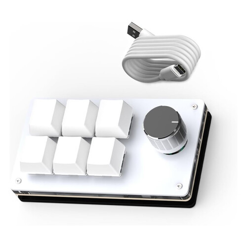 Programmable Macro Keyboard, 6 Key Mechanical Gaming Keypad, Custom Knob KeyPad, Wired Programmable Keypad 1