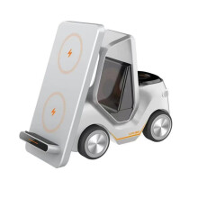 Small Forklift Wireless Charger Fast Charging Charging Station 3 in 1 High Speed Charger Base Stand for Cell Phone A
