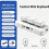 3 Keys Wireless Macro Keypad, RGB Mechanical Programmable  Keyboard USB 2.4G 2