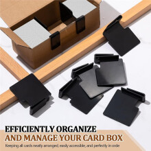 10 Pcs Card Box Dividers, Plastic Trading Card Dividers Clip Storage Separator for Sports Baseball Cards Organizer