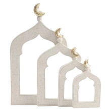 1 Ensemble D'Articles Décoratifs de Style Islamique - Ornements de Porte Architecturale, Décor de Table et de Comptoir, Cadeaux Élégants