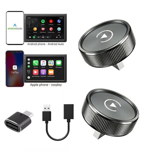 2 i 1 Trådlös CarPlay Android Auto Adapter för  USB Auto för  och Android Fabriksanslutna Bilar 1