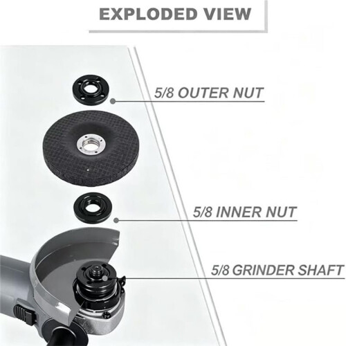 Angle Grinder Nut 5/8-11 Grinder Flange Angle Metal Locking Nut 1