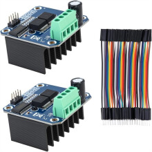2 Módulos Controladores de Motor de Alta Potencia BTS7960 de 43 A, Placa Controladora de Motor de CC PWM con Puente H para , Coche Inteligente
