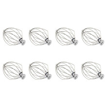 8X K5AWW Wire Whip Steel Wire Whisk Stainless Steel Egg Beater Mixer Mixing 5QT for American