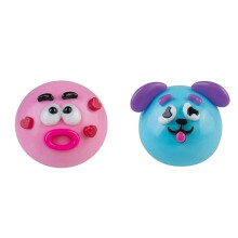 2PCS Smushers Curiosities Dog Face Swap Squishy Toy Squeeze Toys Stress Relief Decompression DIY Toys Fun Gifts Toy A