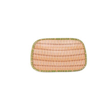 Assiette à Légumes en Mélamine Tissée en Bambou, Plat de Service pour Barbecue Vert, Plusieurs Styles pour une Utilisation en Restaurant S