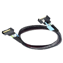 0.8M MCIO 8I 74Pin Male to MCIO Extender Cord PCIE 5.0 74Pin Male PCI-E 5.0 Cool IO MCIO Cable