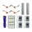 For  Flow 2 Main Side Brush HEPA Filter Dust Bag Replacement Accessories 1