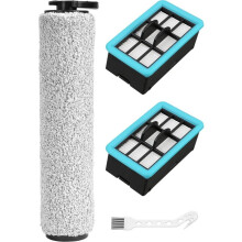 3831 Brush Roll and Filter for Crosswave Hard Floor Expert Vacuum 3831 HF2 3845N 3847 3848,Wet Dry Vacuum Kit