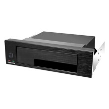 5.25 Inch Internal Tray-Less Bay III Hard Drive Backplane Enclosure Hot Swap Mobile Rack for 2.5"/3.5" HDD or SSD