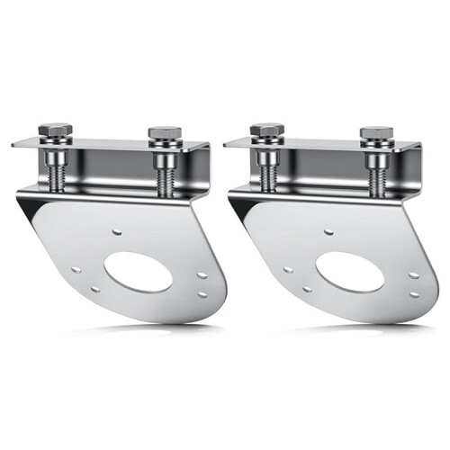 2Pcs Watermelon Light Under Glow Frame Brackets, 45 Degree Angled Clamp- Mount No Drilling Required, Stainless Steel