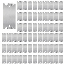 100PCS Nails Plates for Stud - Steel Safety Plates for Plumbing and Wiring Protection - 1.5 X 2.5 Inches Cable Protector