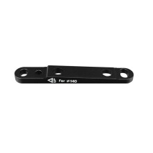 BOLANY Bicycle Flat Mount Disc Brake Adapter Front 140mm/160mm Calliper Aluminum Alloy Bike Flat Mount Post Adapter 140mm Black