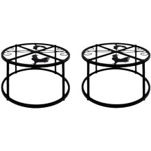 2pcs Metal Stands for Chicken Feeders and Waterers, Stands for Chicken Feeders and Waterers, Rust-Resistant Material