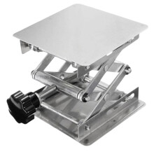 Suporte de Elevação de Laboratório em Aço Inoxidável, Plataforma de Suporte Ajustável 6" X 6" para Laboratório