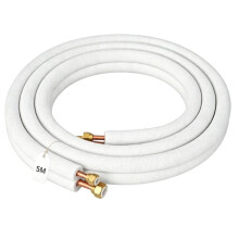 Refrigerant 1/4" 3/8" Insulated Copper Pipe, Refrigerant for Split Air Conditioners for R32,R410A and R407C 5m