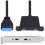 USB 3.0 Front Panel Header 19/20Pin Male to 2 USB C Female Chassis Back Panel Port Extension Cable with Bracket 1