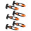T-Handle Latches Rubber Draw Latches Toolbox Cooler Replacement 110mm Toolbox Lid Latches Boat Hatch Latches 6pcs 1