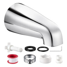 Bico de Torneira de Banheira com Enchimento Rápido, Sem Vazamento, Compatível com Tubo de Cobre de 1/2" e Conexões de Rosca de 1/2" IPS & 3/4" IPS