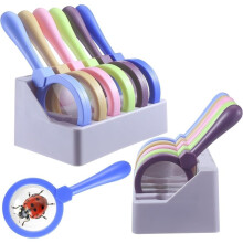 12 Pcs Magnifying Glass for Kids Shatterproof Science Jumbo Magnifiers Handheld for Observation Classroom Autistic