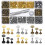 483Pcs Leather Rivets Double Cap Rivet Kit 3 Size with 3 Tools for DIY  Repairs and Decoration 1