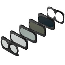 Split Filter Kit 6658 ND16 ND64 ND256 CPL 1/4 Black Diffusion Lens Filters for Osmo Pocket 4P 6658 Stackable