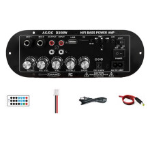 D350W 5.0 Digital Amplifier Board HiFi Amp Dual Mic Karaoke USB TF Card FM for Car Home Speaker DIY EU PLUG