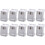 10pcs Category 6 Network Module Unshielded RJ45 Spring Clip Mounting Bracket Computer Stand Network Cabling 1