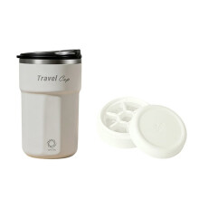 Selbstrührende Tasse + Eiswürfelschale 12oz USB-C Wiederaufladbare Magnetische Kaffeemischbecher für Eiskaffee Tee Protein D