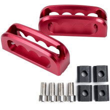 2pcs Aluminum Truck Bed Rail Cleats Tie Down Anchors for 2005-2025 Tacoma Tundra Gladiator