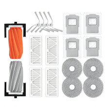 18 Pezzi Parti di Ricambio per ROMO S/A/P, Set di Accessori per Spazzola per Aspirapolvere, Filtro, Sacco per Polvere, Mop