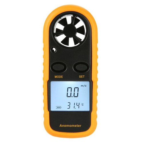 Digital Anemometer GM816  Pocket Anemometer Wind Thermometers Wind Meter (No Battery)