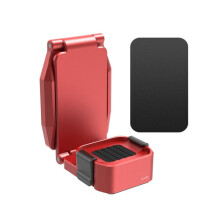Supporto Magnetico per per Osmo Pocket4P/4/3 Supporto Magnetico A Rilascio Rapido In Metallo con Manico Regolabile A 180 Rosso
