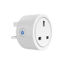 TUYA Matter 16A Plug Socket with Power Monitor Timing Function Voice Control Works Metering and Billing UK Plug