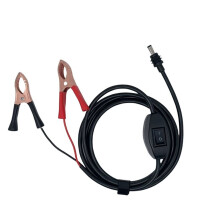 12-48V Krokodillenklem Naar Voedingskabel 5M 12-48V Voedingskabel 16AWG Draad voor Starlink met Ingebouwde Schakelaar