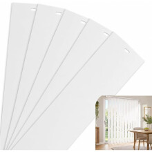 Vertical Blinds Replacement Slats, 82.5 X 3.5 Inch White PVC Blinds Slats for Vertical Blinds, for Doors and Window 5PCS
