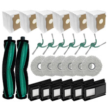 Compatible avec pour 415X Combo/ 415 Combo/ 515 Combo/ 575 Combo, Filtre de Brosse LatĂ©rale Principale, Chiffon de Nettoyage, Sac Ă