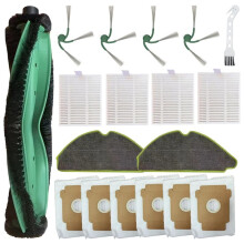 Pour Aspirateur pour 115 Combo / 115 Combo+, 1 Brosse Principale, 4 Brosses Latérales, 4 Filtres, 6 Sacs à Poussière, 2 Pads de Nettoyage, 1