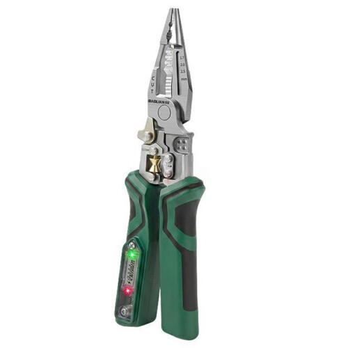 BAOLIAN Wire Stripper with Electrical Test Pen Foldable Cable Cutter Crimper Tool Electrical Folding Pliers Cutting Wire Tools