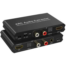 Extractor de Audio ARC 192KHz, Convertidor de Extractor de Audio Digital para Altavoces de Barra de Sonido HDTV