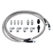70" Transmission Cooler Lines Kit Compatible with 4L80E TH400 700R4 6AN Transmission with 6AN Hose Fitting 200-4R