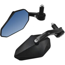 Motorcycle Handlebar End Rearview Mirror Side Mirror 360 Adjustable for MT-07 MT-09 CB650R